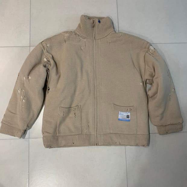 23FW 미하라 야스히로 패디드 니트 집업