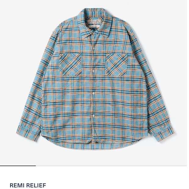 [L] 레미릴리프 체크 셔츠