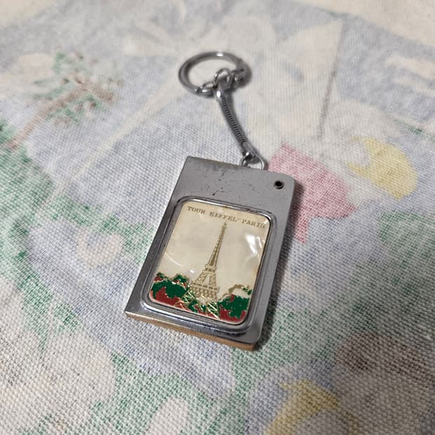 80s France Eiffel 빈티지 키링