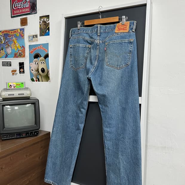 Levis 리바이스 505 와이드핏 데님 팬츠