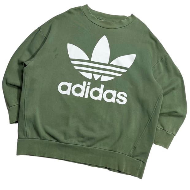 아디다스 그린컬러 맨투맨