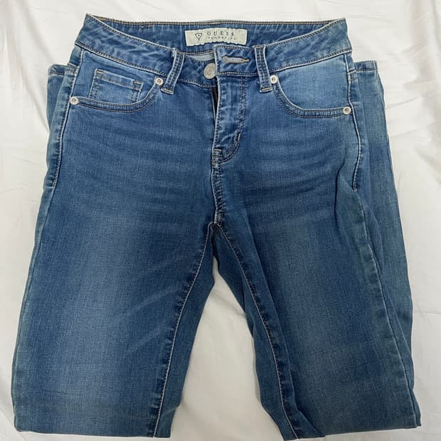 게스 여성 청바지스키니