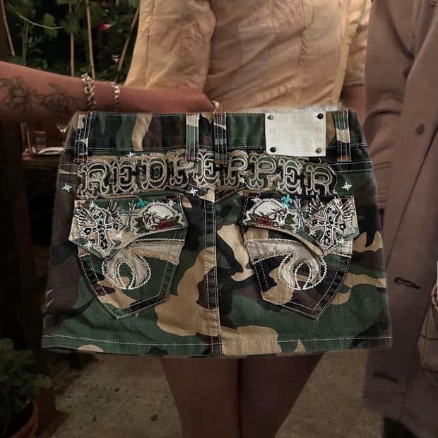 레드페퍼 카모 대장 미니스커트