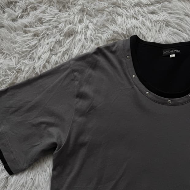 AMORE PURO 일본빈티지 펑크 빅사이즈 반팔 y2k반팔 XL 105