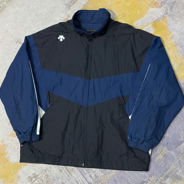 데상트 우븐 바람막이 자켓 XL