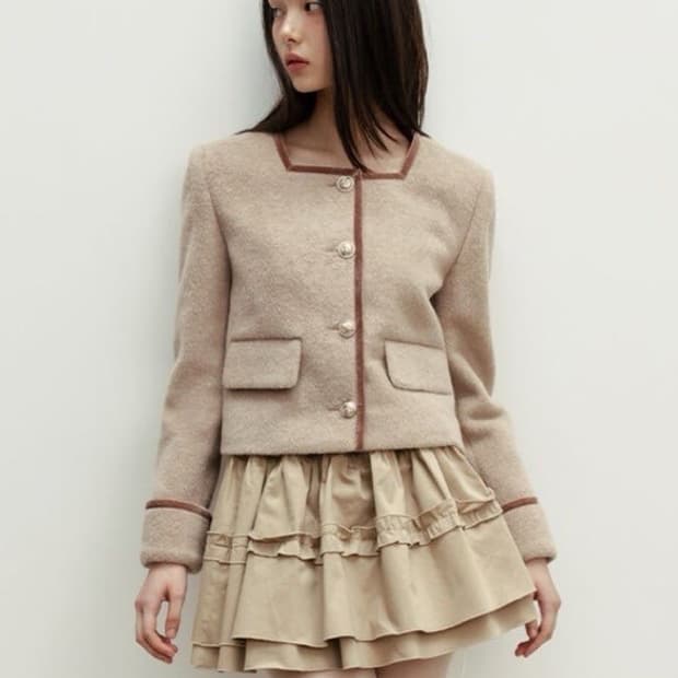 더티스 자켓 & 머플러 & 스커트 세트