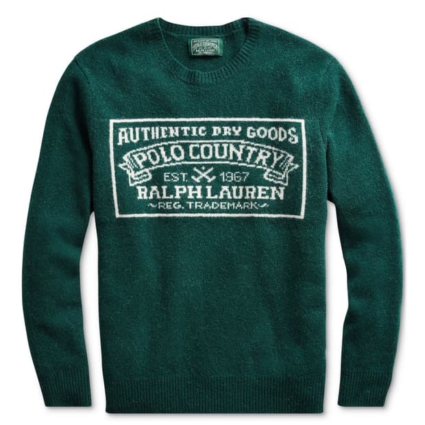 폴로 랄프로렌 컨트리 박스로고 울 니트 그린 M