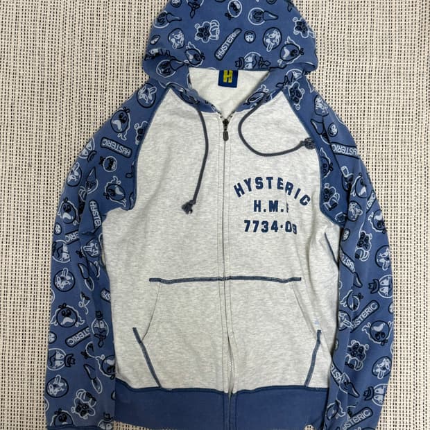 히스테릭글래머 나그랑 패턴 후드집업