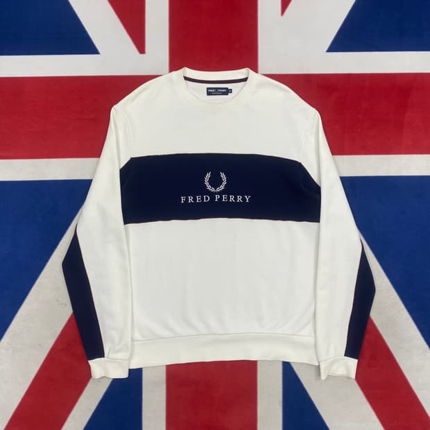 프레드페리 맨투맨 M 실측 L-XL