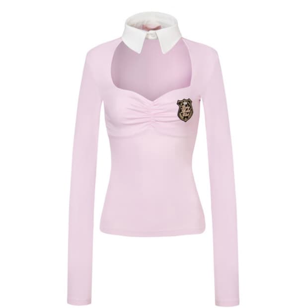 구해요 ) 베메클 챠미 카라 탑 (베이비핑크)