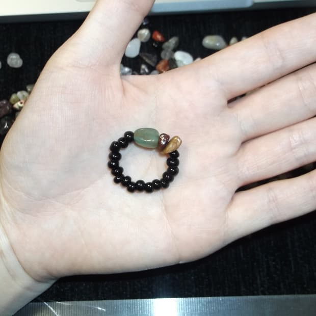 [Hikaroi] Only One Chip Beads Ring 001