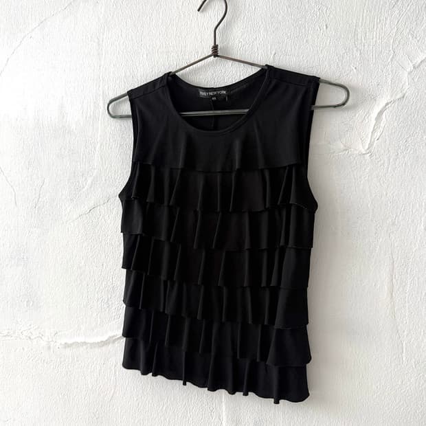 Black Frill Sleeveless