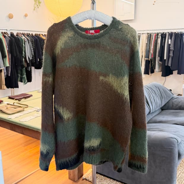 준야와타나베 슈프림 카모 모헤어 니트