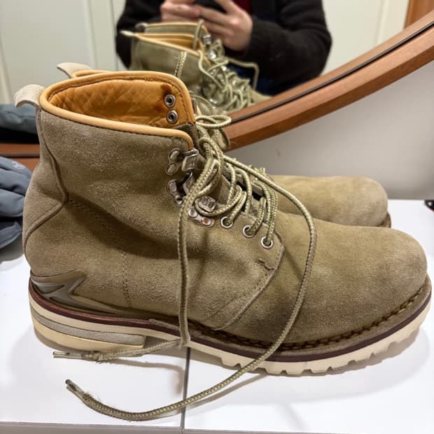 비즈빔 제르마트(Visvim Zermatt) 올리브 스웨이드 10 사이즈