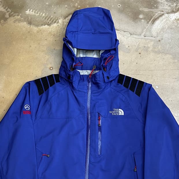 90 노스페이스 써밋 하이벤트 퍼플 후드 바람막이 