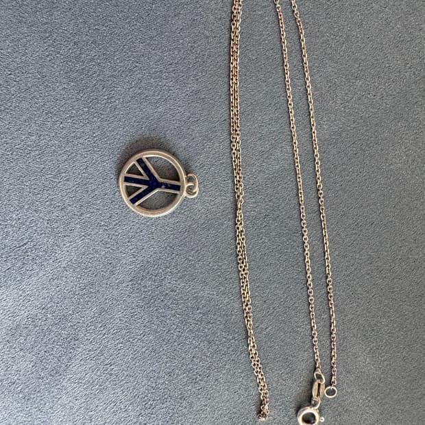 스탠다드 캘리포니아 실버 터키석 피스 펜던트