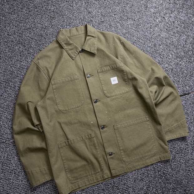 소프넷 유니폼 익스페리먼트 일판 오리지날 페인팅 워크 자켓 2150