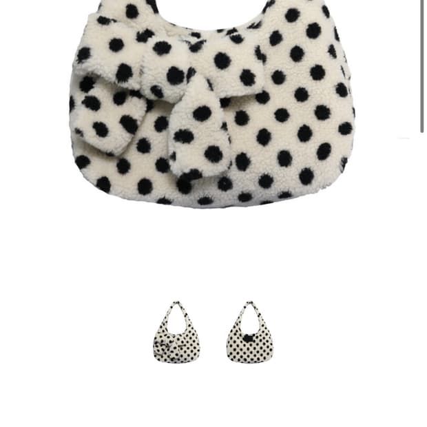 sio 시오서울 리본 플러피 숄더백 