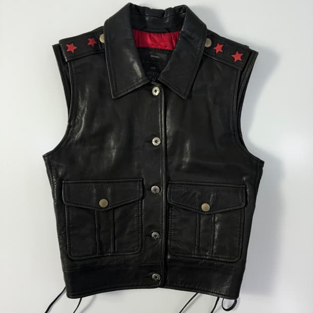 Diesel  디젤 스타 램스킨 레더 베스트  