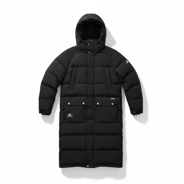 그래고리 블랙 롱패딩 M