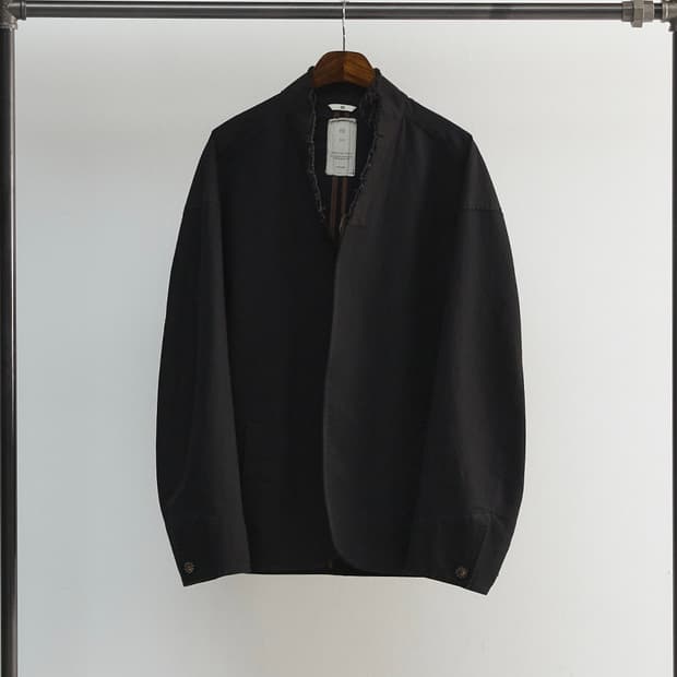 (3) 나아나나 컷 오프 카라리스 자켓 - 블랙