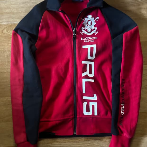 (유일매물) 정품 폴로 치프키프 블랙와치 레이싱 레드 져지