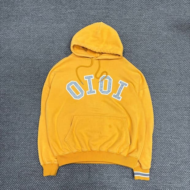 Oioi 빅로고 자수 후드티 v0288