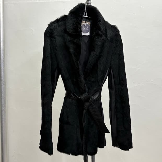 빈티지 가죽 퍼 자켓