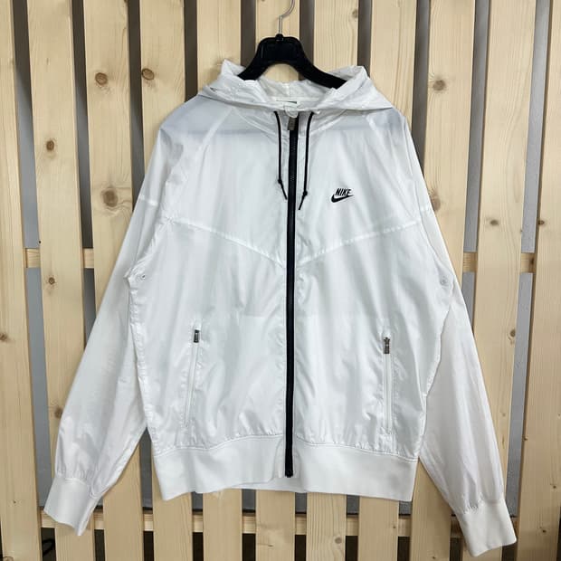 (L) 나이키 화이트 바람막이 자켓