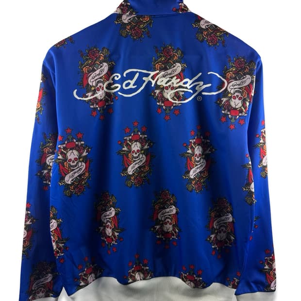 에드하디 풀그래픽 블루 트랙탑 져지2314