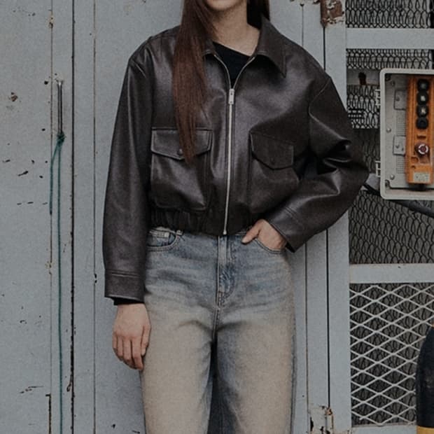 MIXXO 미쏘 페이크레더 자켓 M _ 여성