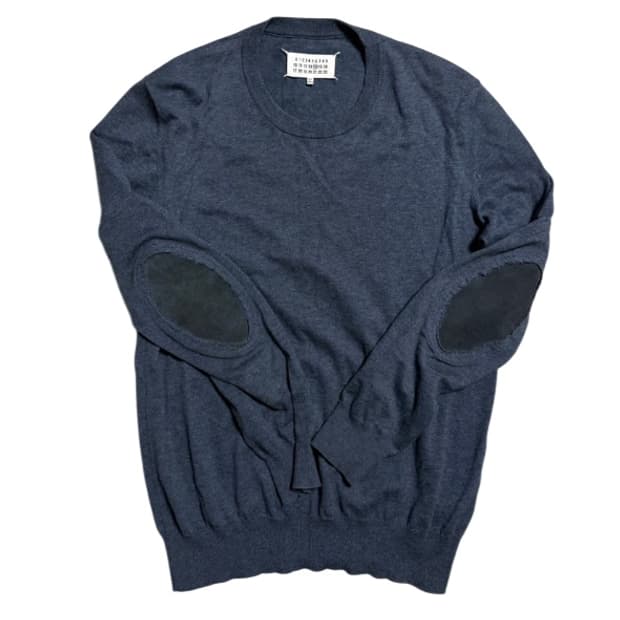 메종 마르지엘라 엘보 패치 니트