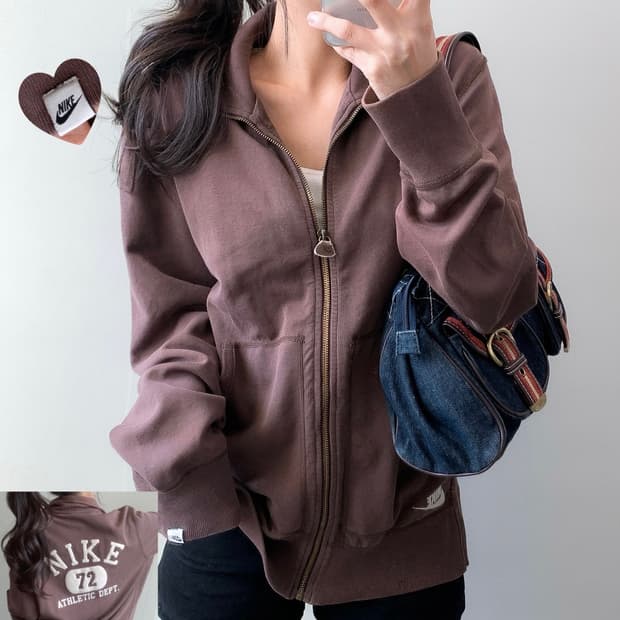 나이키 브라운 집업