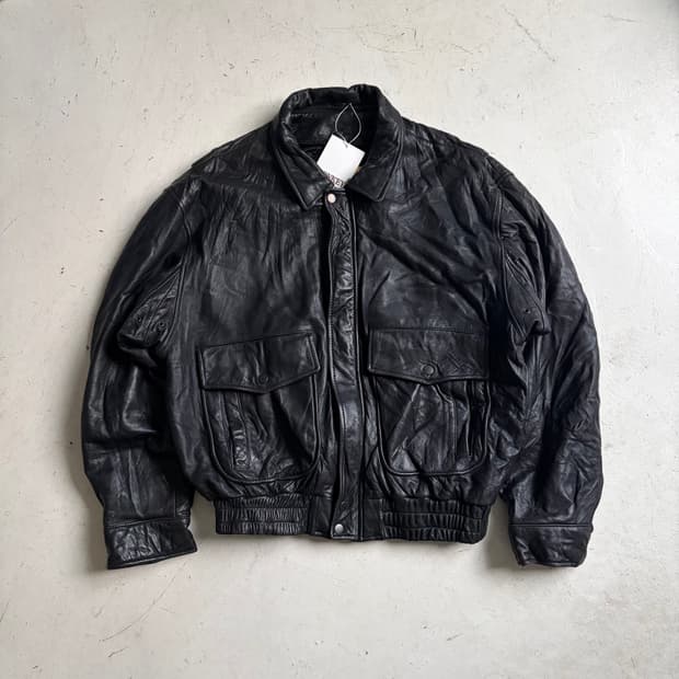 90s PJ CLUB 빈티지 A2 양가죽 자켓 XL