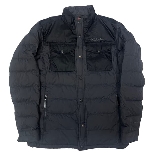 컬럼비아 옴니히트 그레이포켓경량패딩 100