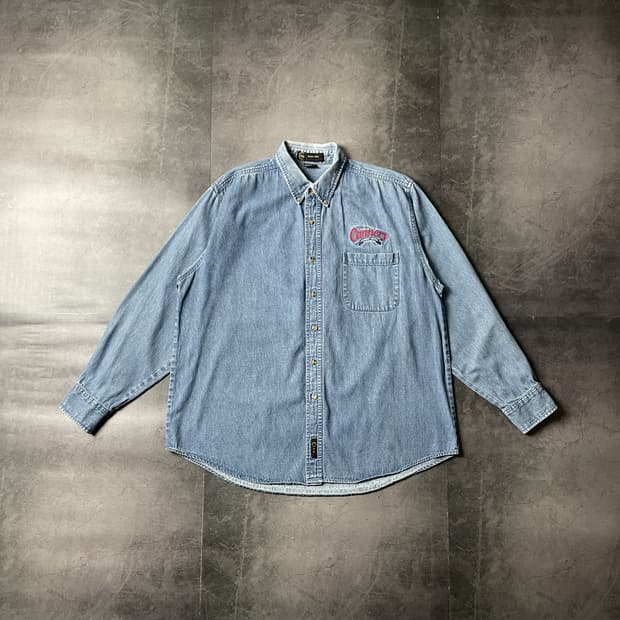 IMPOTEX USA 빈티지 코튼 데님 셔츠 A00551