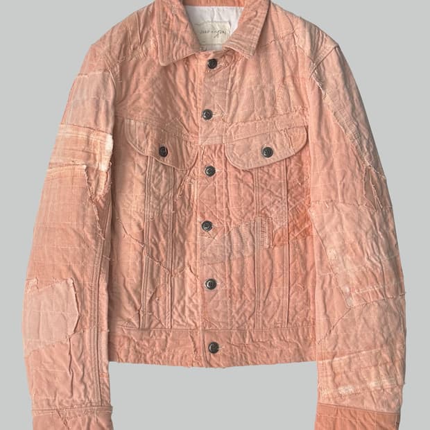 그렉 로렌 패치워크 트러커 자켓