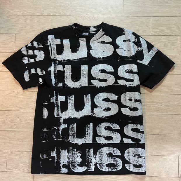 [M] 스투시 스탬프 티셔츠 블랙