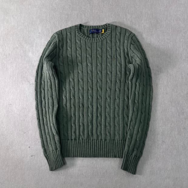 95 폴로랄프로렌 신형라벨 꽈배기 니트