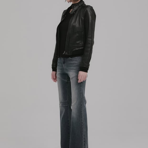 밀리언코르 커브드 라인 중청 부츠컷 데님팬츠  M 