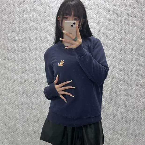 메종 키츠네 캐주얼 빈티지 칠랙스 폭스 맨투맨 XS C09868