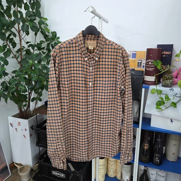 데님앤서플라이 버튼다운 체크셔츠 M