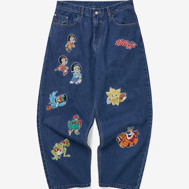 위캔더스 켈로그 진청바지