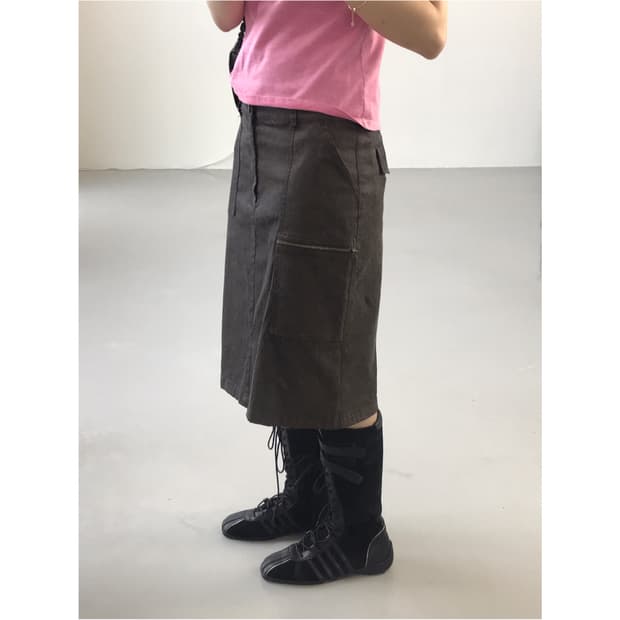 Comme Ca Ism Brown Midi Skirts