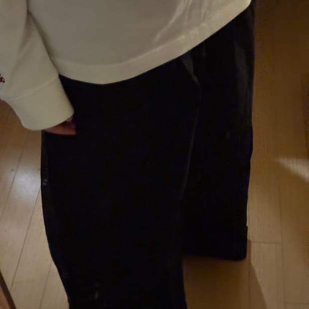 핀턱 코튼 와이드팬츠