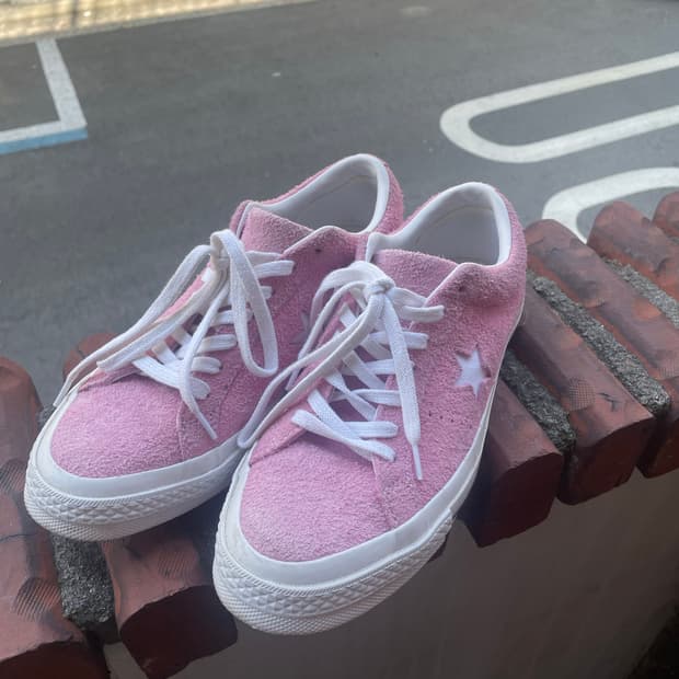 컨버스 원스타 핑크 스웨이드 260mm