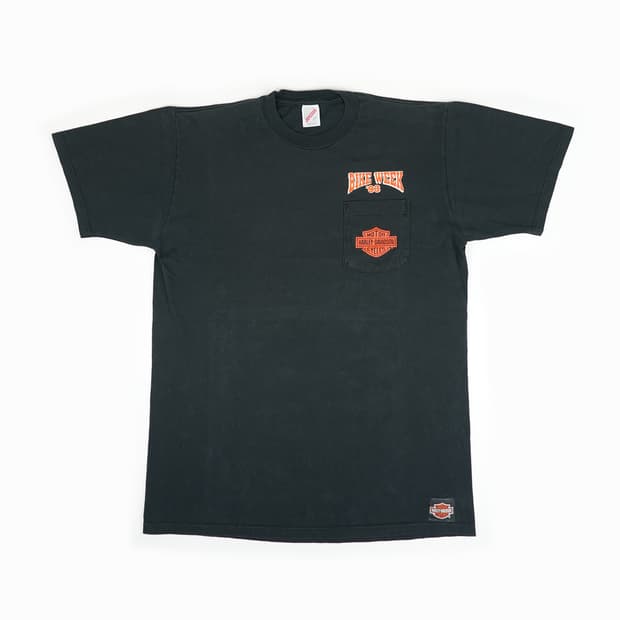 [L] 1993 할리데이비슨 바이크위크 반팔티셔츠