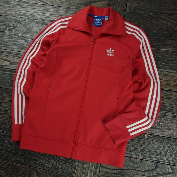 [아디다스] 유로파 져지 트랙탑 집업 자켓 레드 M18228