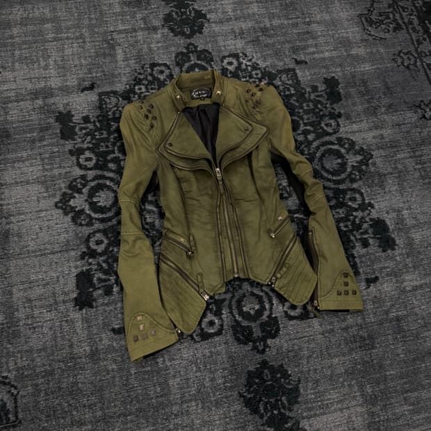 Shalang poisonous green stud rider jacke