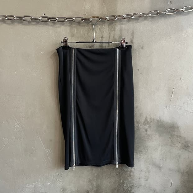 장 폴 고티에 더플 지퍼 스커트